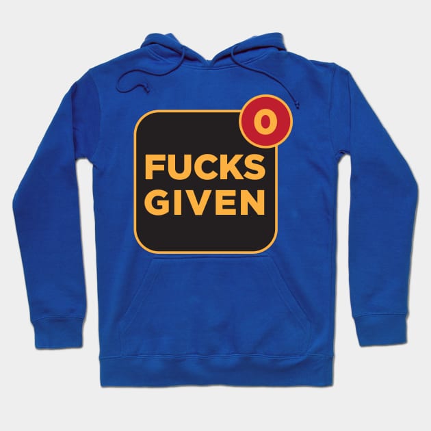 0 Fucks Given Hoodie by ope-store